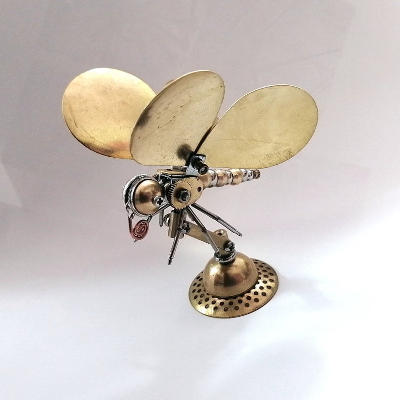 Mechanical butterfly steampunk | Metal handmade finished Model decor Ornaments