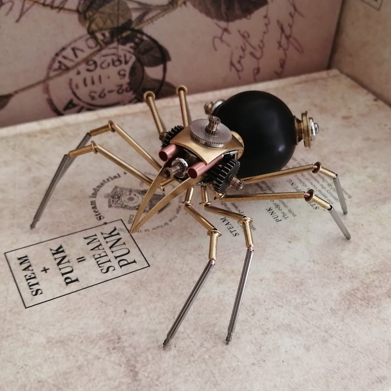 Mechanical spider steampunk | Metal handmade finished Model decor Ornaments