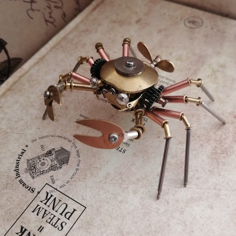 Mechanical crab steampunk | Metal handmade finished Model decor Ornaments