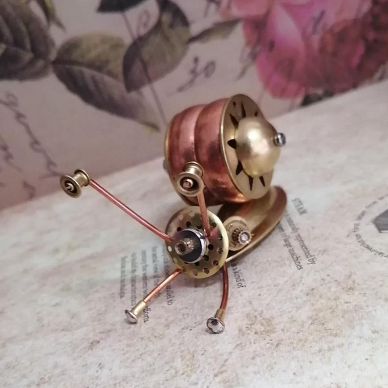 Mechanical snails steampunk | Metal handmade finished Model decor Ornaments